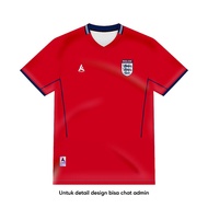 Fantasy ENGLAND Jersey - AWAY 2002-2004 Fullprinting Top - ATHLETIC SPORTWEAR KIDS