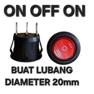 MERAH (On Off On Round 20Mm) Switch Switch Switch Klick 3Mode 3 Mode Klick 3 Pin 3P Sen 1 2 3 Speed 