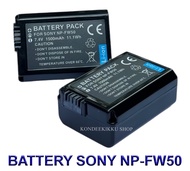 (แพ็คคู่ 2 ชิ้น) NP-FW50 \ FW50 แบตเตอรี่สำหรับกล้องโซนี่ Camera Battery For Sony Alpha A3000A5000A6