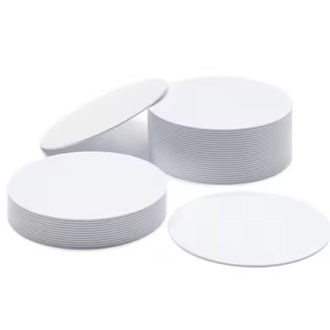 ABSQ-For Tagmo Compatible 50PCS NFC Tags NTAG215 NFC Cards Stickers NFC 215 Chip Adhesive Back For N