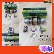 Deluxe Cylindrical Door Lock Set /3871SS Door Lock Set/3871AC Door Lock Set/BK3872SS For Toilet Door