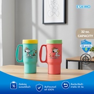 ESKIMO COOLER X Snoopy Cold Water Glass Plastic Round Shape With Handle Keep Cool For 8 Hours. CM32B