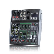 4 6 8 ช่องคอนโซลผสม 48V 99 DSP Bluetooth Audio Mixer USB PC Play บันทึกเสียงตารางสําหรับ Church Home