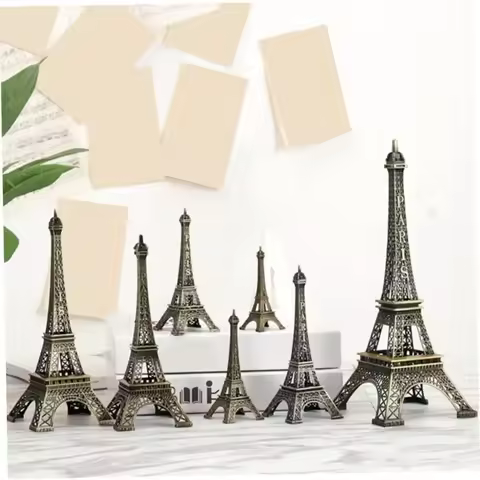 For 1 gold mini statue of the Eiffel Tower, Eiffel Tower decoration, Paris Eiffel Tower figurine dec