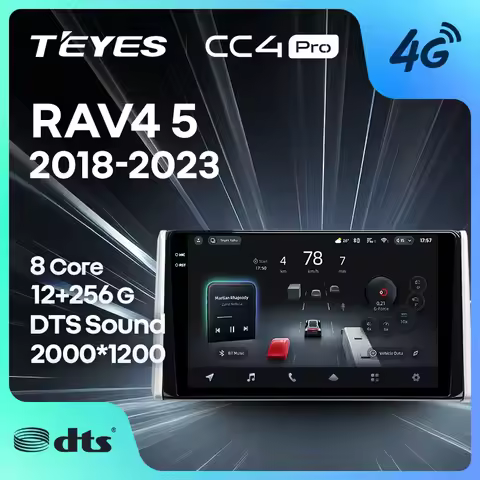 TEYES CC4 PRO For Toyota RAV4 5 XA50 2018 - 2023 CarPlay Android Auto 2DIN Autoradio Car play Radio 