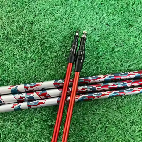 2025 New Golf club shaft Camouflage red R/SR/S/X graphite shaft driver shaft and wood shaft free ass