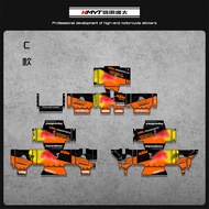 สติกเกอร์ปิดท้ายรถจักรยานยนต์ KTM 790 1290 Adventure รุ่นใหม่ ป้องกันน้ำ ลายดอกไม้ สามช่อง สำหรับตกแ