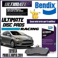 Bendix Ultimate Front  Brake Pad - Toyota Prius C NHP10 2014 DB1820 ULT