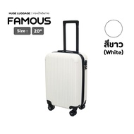 NEW กระเป๋าเดินทาง รุ่น FAMOUS HUGE ของเเท้  มีให้เลือก 6สี ขนาด 20 นิ้ว กระเป๋าเดินทางล้อลาก ABS+PC