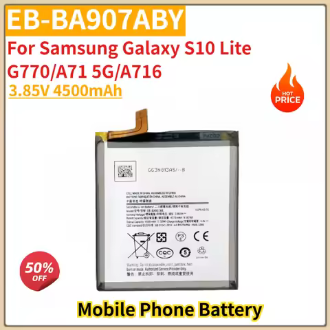 High Quality EB-BA907ABY Phone Battery 3.85V 4500mAh For Samsung Galaxy S10 Lite/G770/A71 5G/A716 Br