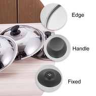 Ready Stock Stainless Steel Pot Cover Household Visible Pan Lid Wok Cover with Knob