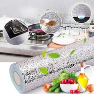 HL0208 Kitchen Wallpaper Aluminum Foil Waterproof Oil Fire Kitchen Wall Sticker Aluminum Foil