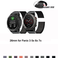 Woven Nylon Quick Release Easy Fit for Garmin Fenix 3 5X Plus 6X