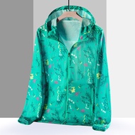 Ladies Summer Fashion Camo Rayon Sunscreen Breathable Jacket