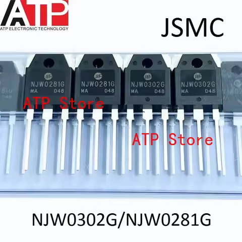 10 Pairs/Lot 100% New Original NJW0302G/NJW0281G TO-3P NJW0281G/NJW0302G Transistors Audio Power Amp