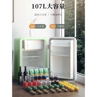 HCK Husky Retro Small Refrigerator Home Living Room Bedroom Study Refrigerated Mini Imported Ice Bar
