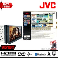 วิทยุติดรถยนต์ JVC-KW-V51BT JVC KW-V51BT เครื่องเล่นติดรถยนต์พร้อมจอ 2 DIN หน้าจอระบบสัมผัสขนาด 7 นิ้ว มาพร้อมชุดสาย 1 ชุด