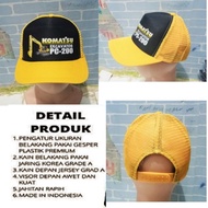 Topi Trucker jaring excavator Komatsu pc200/Topi distro alat berat