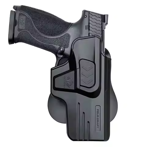 OWB Holster Paddle Polymer Fit: Glock 17 (Gen 1-5) / Glock 22 31 (Gen 1-4) Compatible with Glock 19 
