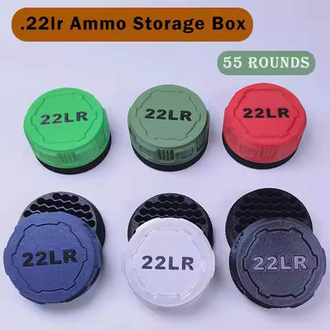 .22LR Ammo Storage Box Tactical Compact Storage Case Capable of Holding 55 Rounds Small Caliber Roun