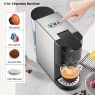 HiBREW expresso coffee machine capsule espresso machine, pod coffee maker Dolce gusto nespresso powder multiple capsule Gift 2PCS  0.6L&amp;1450W&amp;19Barlyuyi