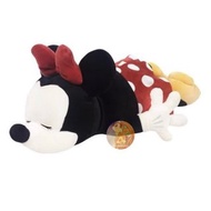 日本直送 Disney 迪士尼 Mochi Hug 系列 Minnie 米妮趴睡公仔 / 攬枕 (大)，同款另有中 Size 及細 Size，此價格為大 Size 款式價格