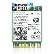 WiFi 6E AX210 NGW Wireless Card M.2 2230/NGFF WiFi 6E Laptop Module with Bluetooth 5.3, 5400Mbps Tri