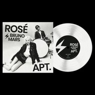 預訂 白膠 朴彩英 🌹ROSÉ & Bruno Mars "APT." 7” vinyl LP single Limited white pressing with exclusive cover B