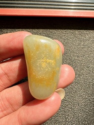 1. 保真新疆和田玉籽料｜青白玉灑金皮原籽無修無染