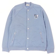 愛馬仕 24SS Jeu d'Adresse 羊皮貼片系列紐扣棒球夾克，藍色，XL 碼，義大利製造，男款，成色極佳。