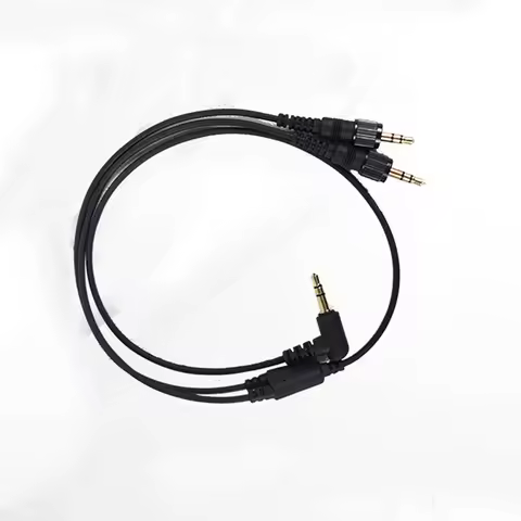 Canfon 3.5mm 2 TRS Nut Lock Plug Stereo Cable Compatible with Sony URXP03D D11 V1 D21 Wireless Micro