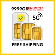 FREE Digi Tone Wow Sim Card Unlimited Internet Data Call Hotspot Simkad Prepaid Celcom Digi USB 4G WiFi Modem Router