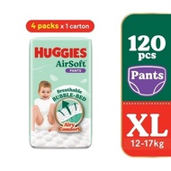 HUGGIES AirSoft Pants Diapers XL 30s (4 Packs)