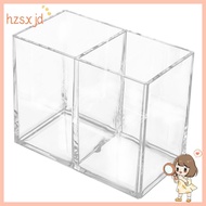 Clear Acrylic Makeup Brush Holder Pen Pencil Cup Holder Cosmetic Storage Case Desktop Stationery Org