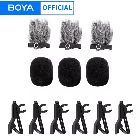 BOYA Microphone Fur Cover Sponge Cover Clip for Most of Wired Microfon BY-M1 BY-M1 PRO II Microphone