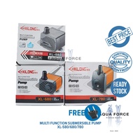 XILONG SUBMERSIBLE PUMP XL 580 / 680 / 780  - palladium - fountain pond - lobster - aquascape - gupp