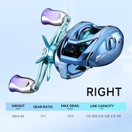 Haut Ton | HAUTTON Dolphin DC Ultra Light Baitcasting Reel 7.1:1 186G 4+1 Bearings 5Kg Drag Self Cha