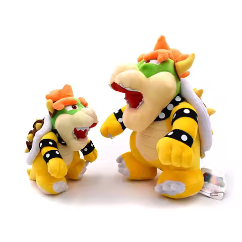 super Mario Bros Plush Toys Wonder Bowser Jr Meowser Lemmy Iggy Bowser Anime Stuffed Cartoon Peluche