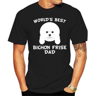T-shirt Bichon Frise Dad Shirt - World'S Best Bichon Frise Dad Dog Owner  Street Wear Fashion Tops T