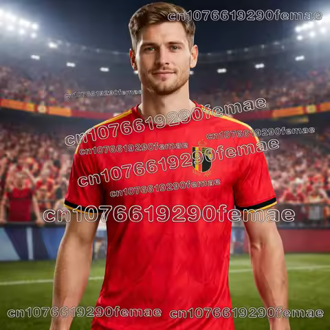 2026 Latest Belgium Football Fan Commemorative Jersey Daily Match Training Sports Breathable Quick-D