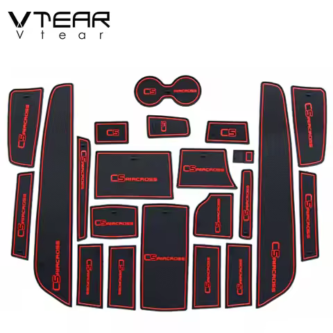 Vtear Door Slot Pad Anti-Slip Coaster Gate Groove Mat Interior Decoration Car-Styling Accessories Fo