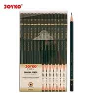 JOYKO P118 14 DRAWING PENCIL SET COMPLETE 14 SIZES DRAWING PENCIL B 2B 3B 4B 5B 6B 7B 8B HB H 2H 3H 