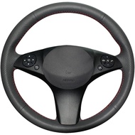 Loncky Genuine Leather Auto Custom Steering Wheel Covers for Mercedes Benz C300 C350 / Mercedes Benz