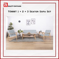 [FREE SHIPPING] TOMMY Sofa 1 Seater Sofa 2 Seater Sofa 3 Seater Sofa Set Murah Sofa Murah Set Sofa Kayu Murah Kerusi Kayu Ruang Tamu Sofa Kayu Ruang Tamu