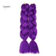 NOR  Pre-stretched Braiding Hair Halloween Hair Extension 24-inch Purple Braiding Hair Extension for
