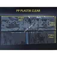 Plastik Roti John / Plastik Roti Sosej / Plastik Cap Ketam/ Plastik Panjang 4"x18" /5"x18" {220g}