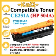 504A Cyan CE251A  Toner Cartridge Compatible for CM3530 MFP CM3530FS CP3525DN CP3525N CP3525X