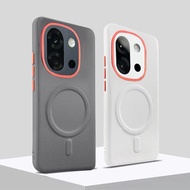 Premium Grey Leather Magnetic Charging Case for OnePlus 13T 1+13T OnePlus 13R OnePlus 13 Business Lu