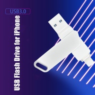 2 in 1 OTG USB3.0 to Iightning phone Flash Pen Drive Metal Memory Stick Usb 3.0 flash Disk 64GB 128G