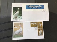 China 2 fdc 1986 T110M s/s stamps White Crane fine